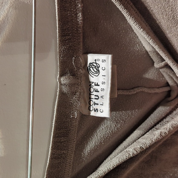 Cotton Stuff Classics, teri sweat uniform, button down - small. drawstring pant - Picture 4 of 5